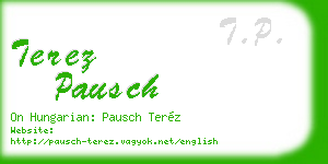 terez pausch business card